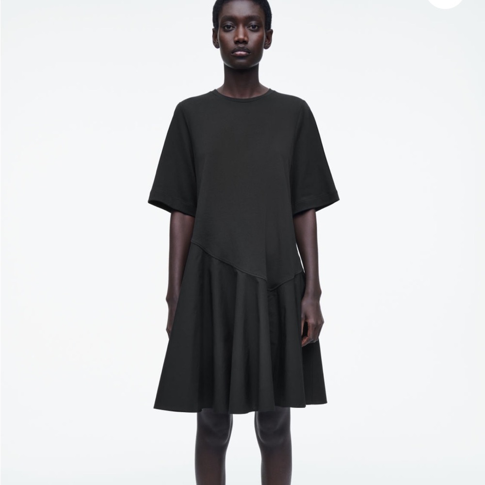 COS Black Asymmetrical Dress